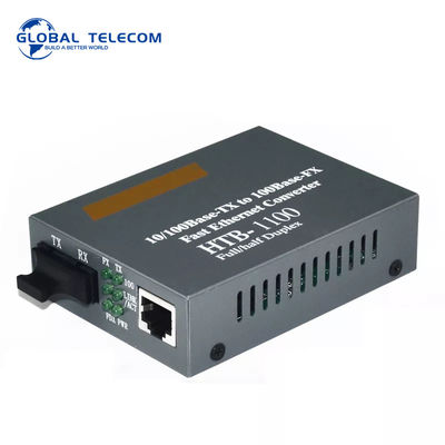 Convertidor 1100 medios, transmisor-receptor rápido de la fibra de HTB de Ethernet 10/100Mbps