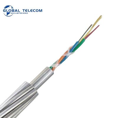 Cable de fribra óptica de G655 Opgw, cable de toma de tierra de arriba compuesto de fibra óptica de G652D