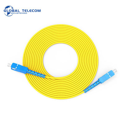 Sc de 3.0m m a los estándares 1 del EN 50173 del duplex de la pérdida de alto retorno del cable del remiendo del Sc