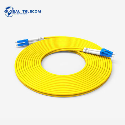 Cordón de remiendo de la fibra óptica de 1 metro LC al solo modo Dual Core del LC
