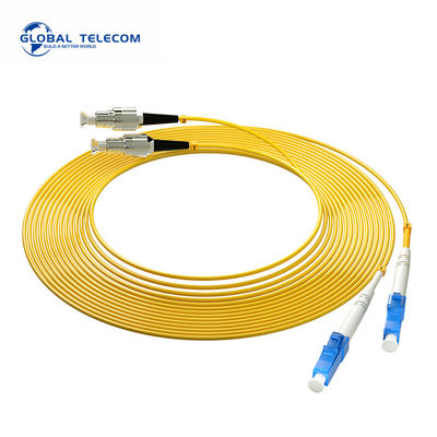 cordón de remiendo de la fibra óptica de 65dB APC, simplex del PVC y cable de fribra óptica a dos caras